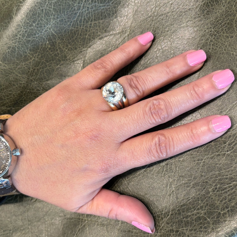 Antique Georgian Paste Ring - image 1